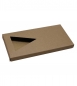 Preview: Faltschachtel mit Sichtfenster für Tafel-Schokolade 100g natur/Kraftkarton matt